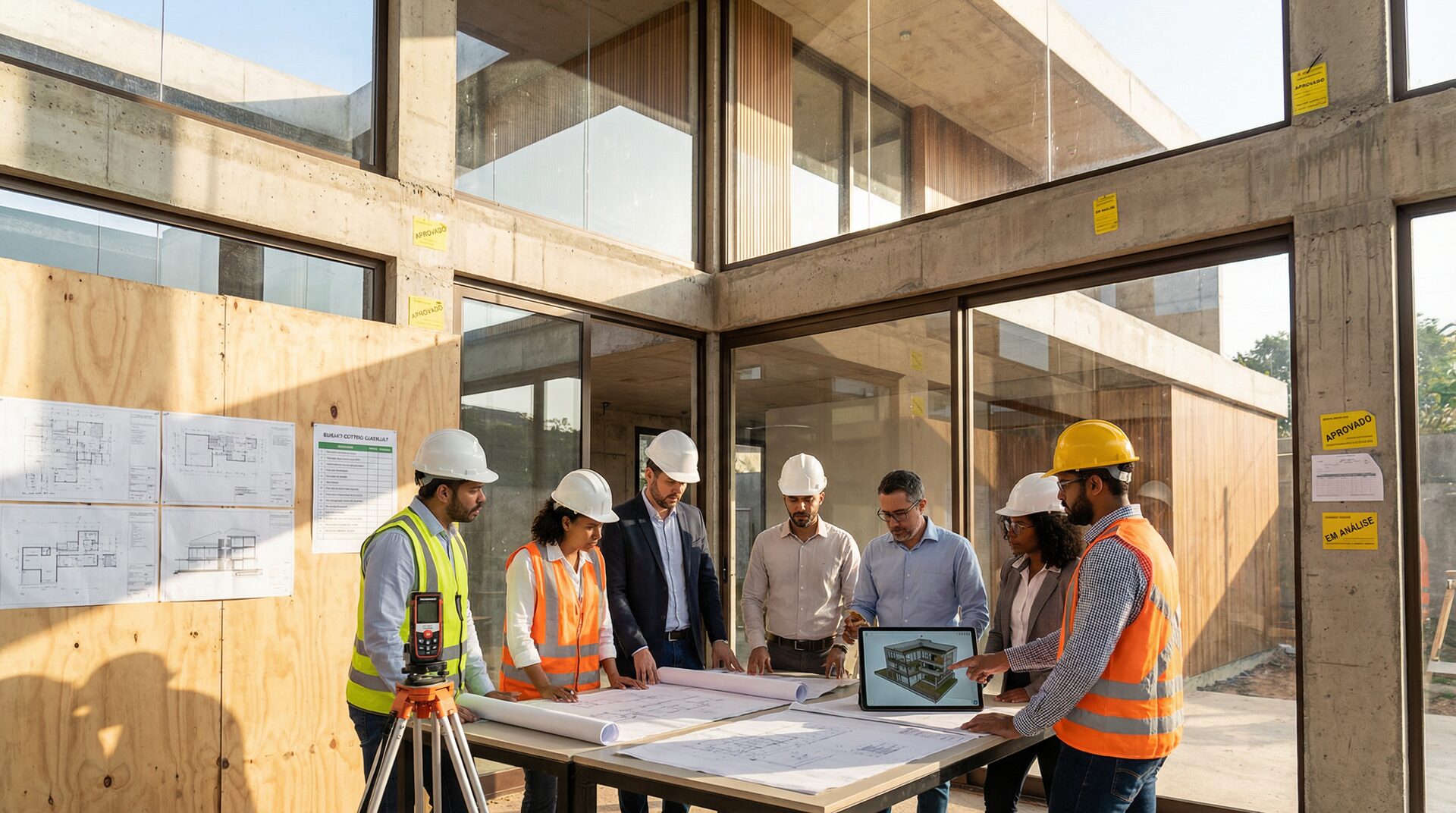 Projeto de engenharia e arquitetura contemporânea